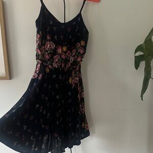 Aeropostale Floral Black Dress
